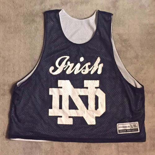 Notre Dame Lacrosse Blue and white reversible penny
