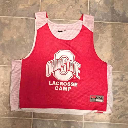 Ohio State lacrosse red and white reversible penny