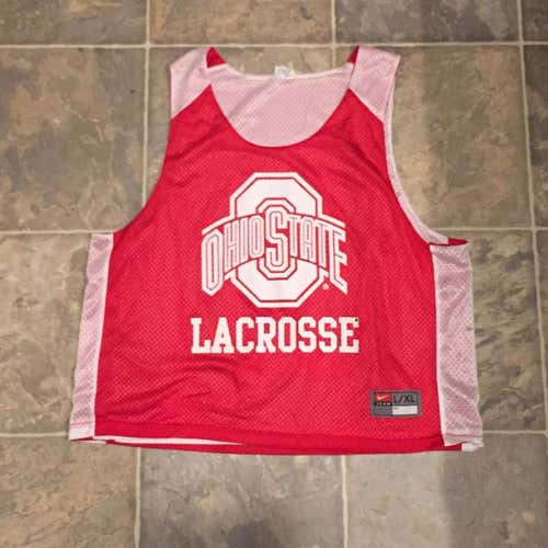 Ohio State lacrosse red and white reversible penny