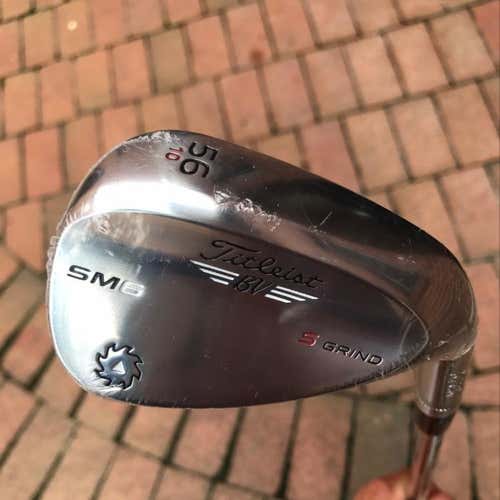 NEW - Titliest Vokey SM6 56/10 S-Grind Tour Chrome Wedge - Right Hand