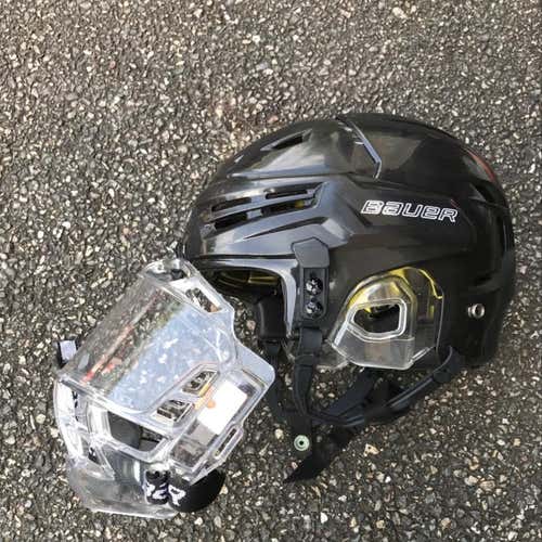 Bauer Re-akt Xtra-small Black Helmet With Bauer Concept 3 Jr. Shield