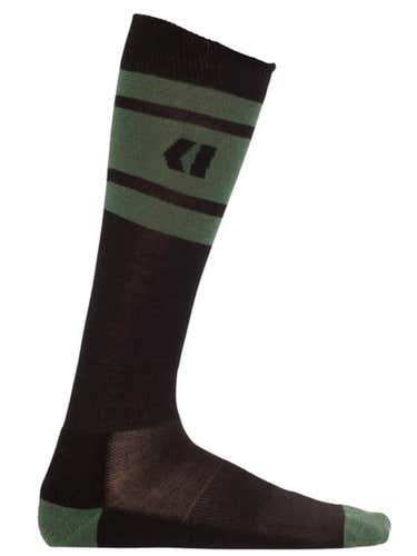 Large Black Armada Scrum Merino Socks