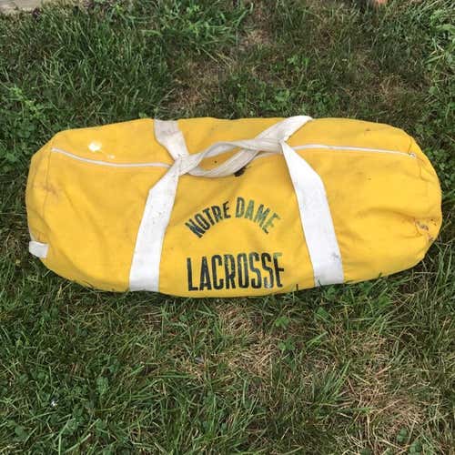 Vintage Notre Dame Lacrosse Travel Bag