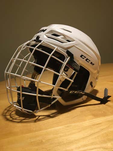 White CCM Resistance helmet