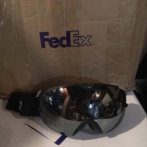 Briko Matt Black Goggles New