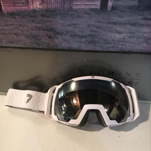 New Briko White Mirror Goggles