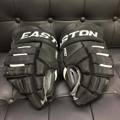 Black Easton Pro Hockey Gloves-Size 15