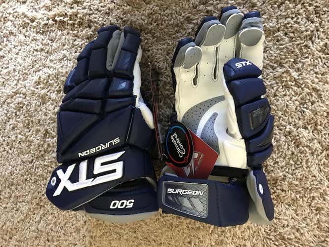 STX Surgeon 500 Gloves Navy Blue Size 13