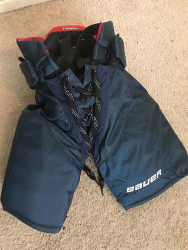 Bauer Vapor X100 Junior Small Pants in Navy Blue