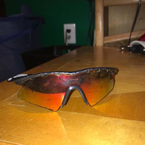 Oakley M-Frame Custom Carbon Fiber/Fire Iridium