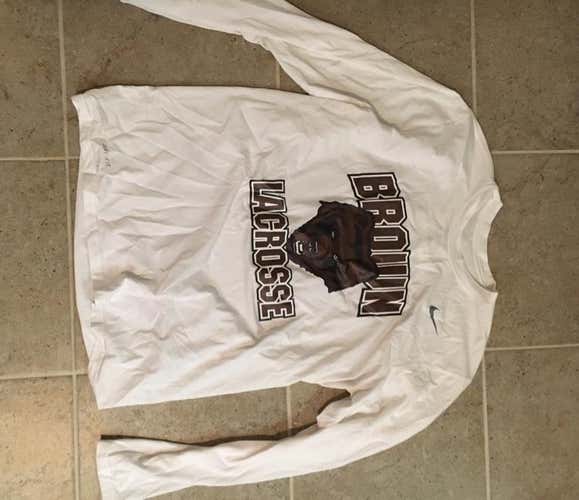Brown Lacrosse Nike Long Sleeve Dri Fit