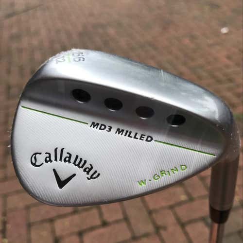 NEW - Callaway Mack Daddy 3 MD3 W-Grind 56/12 Nickel Chrome Wedge - Right Hand