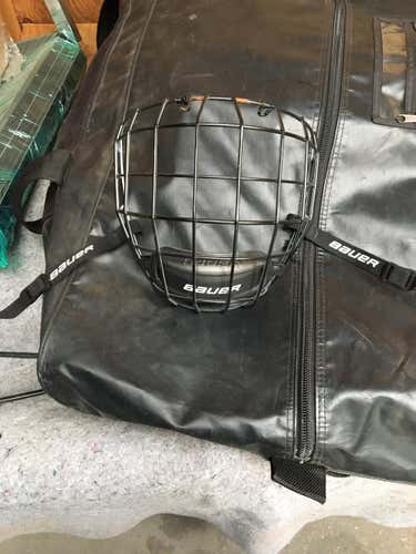 Used Black with white inside Bauer full cage