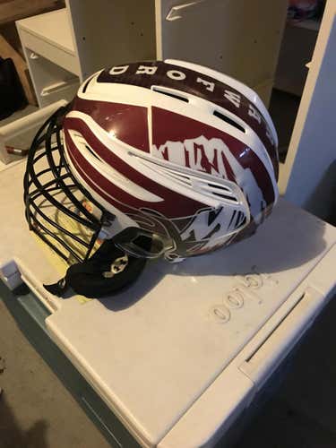 Colorado mammoth game worn helmet