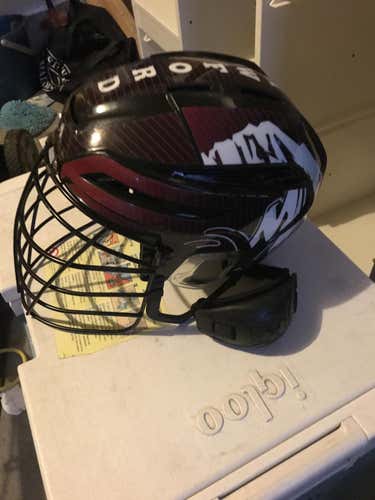 Colorado mammoth game worn helmet