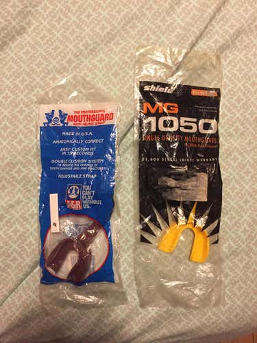 Two brand new mouthguards