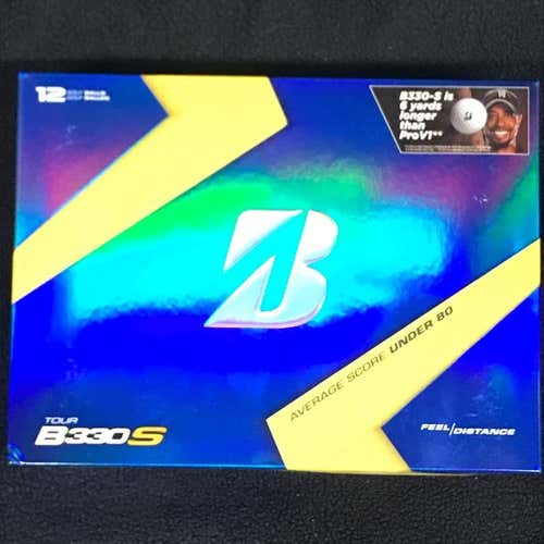 NEW - Bridgestone Tour B330-S "B" Mark Dozen White Golf Balls - Original Packaging