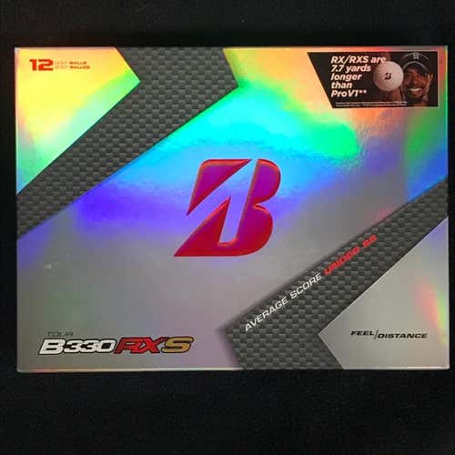 NEW - Bridgestone Tour B330-RXS "B" Mark Dozen White Golf Balls - Original Packaging