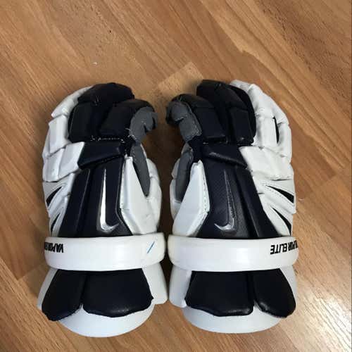 Good Condition Nike Vapor Elite Navy Blue Lacrosse Gloves Size 13