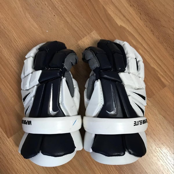Good Condition Nike Vapor Elite Navy Blue Lacrosse Gloves Size 13