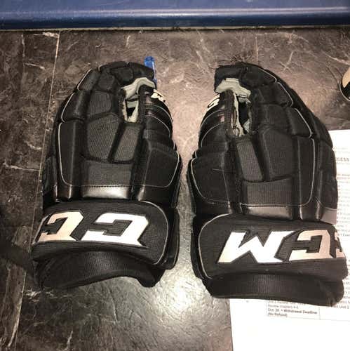 CCM Black 14 in Pro Stock Gloves