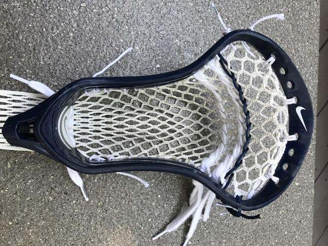VG Navy Nike CEO w/ SK2 pro strung by Lax.com