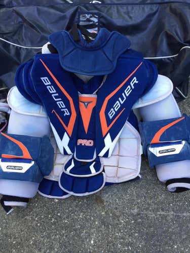 Pro Stock New York Islanders Bauer Pro Spec Max SOR3 XL Chest Protector