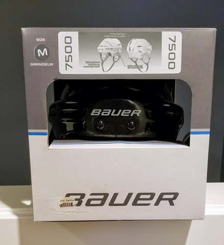 New Bauer 7500 Hockey Helmet - Black - Medium