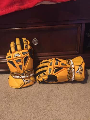 Yellow Towson UA Charge 2 Gloves