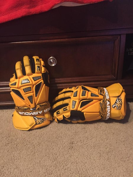 Yellow Towson UA Charge 2 Gloves
