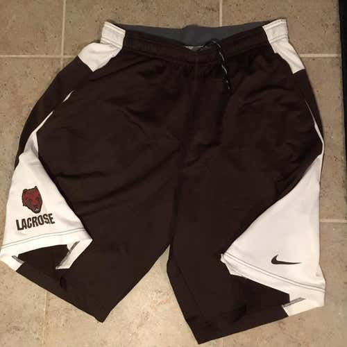 Brown Lacrosse Nike Dri Fit Shorts L