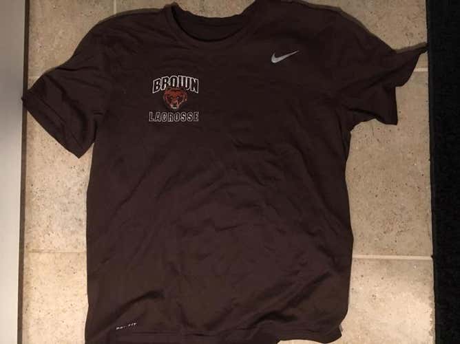 Brown Lacrosse Nike Dri Fit Shooter Shirt