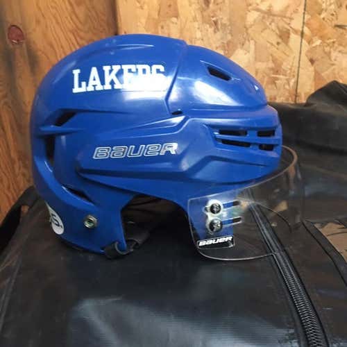 LSSU Bauer Reakt Hockey Helmet With Bauer Visor Included
