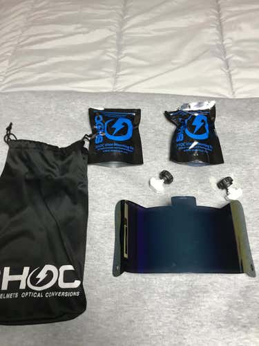 SHOC Blue Iridium Visor