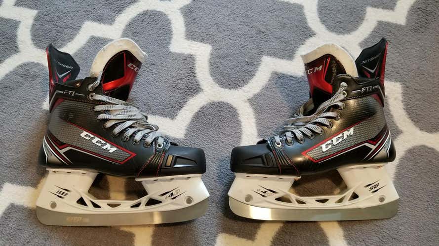 CCM JetSpeed FT1 Skates - Senior 7.5 D - Step Steel - Barely used