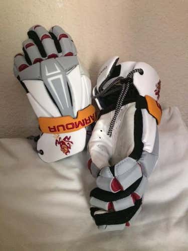 New -  ASU Custom Lacrosse Gloves with #20 on cuff