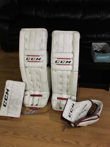 CCM retro flex pads and gloves