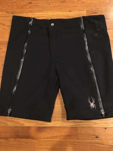 NEW Spyder Training Short- Official US Ski Team Edition- Black large