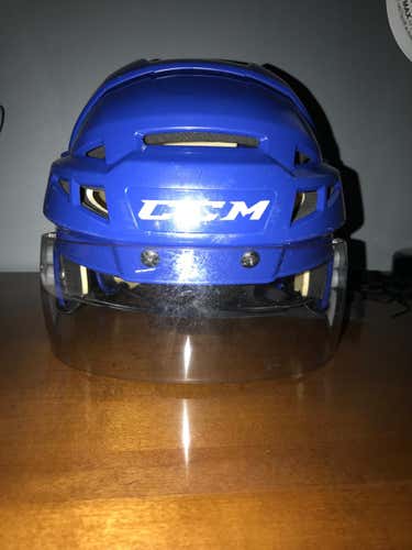 CCM V08 Pro Stock AHL Blue Helmet
