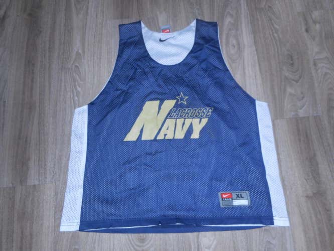 Navy Lacrosse Nike Team Pinnie Reversible Sz XL Blue/White