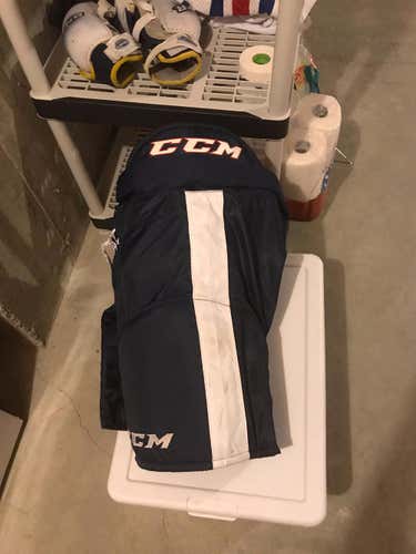 CCM RBZ 130 LE Hockey Pants - Navy w/ White Stripe (Senior - Large)