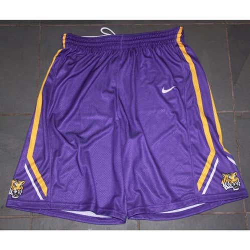 New Nike Mens LSU Tigers Elite Respect Shorts $75 LG