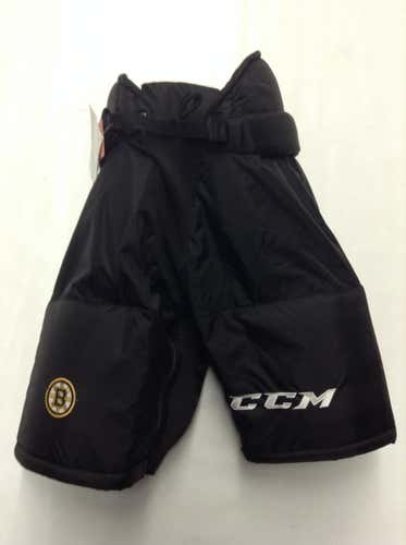 CCM HP70 Custom Pro Stock Hockey Pants Black Small Boston Bruins NHL - 2384