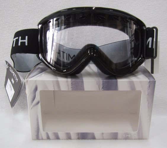 ADULT SMITH ELECTRA SNOW/SKI GOGGLES (MED) (BLACK) (CLEAR LENS) W/BURTON STICKER
