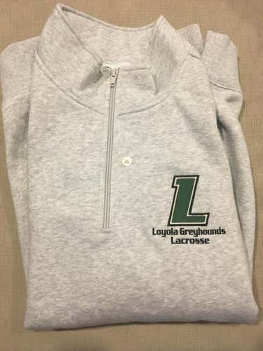Brand New Custom Loyola Lacrosse 1/4 zip. Fleece lining