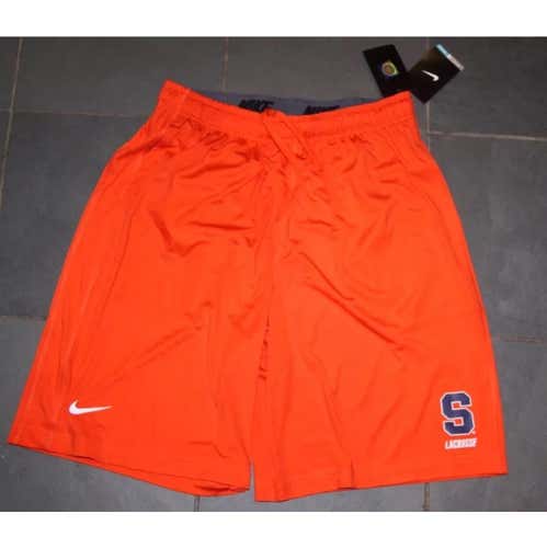 New with tags SYRACUSE ORANGE LACROSSE NIKE DRI-FIT FLY SHORTS SIZE LARGE w pockets