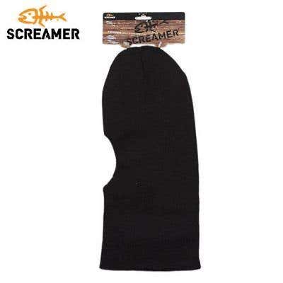 SCREAMER ONE-HOLE ACRYLIC FACE MASK (BLACK) FREE BURTON STICKER