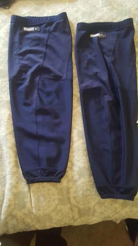 Pro stock Navy blue reebok edge hockey socks, size XL+1