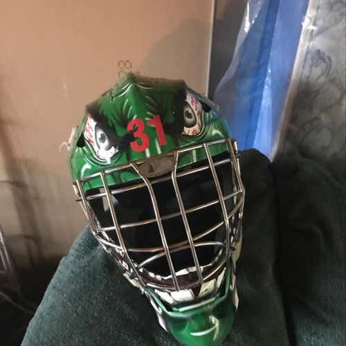 Green Marvel Hulk Bauer Junior Hockey Mask