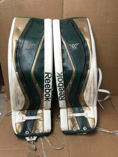 Sioux City USHL Reebok XLT Goalie Pads + Glove Pro Stock